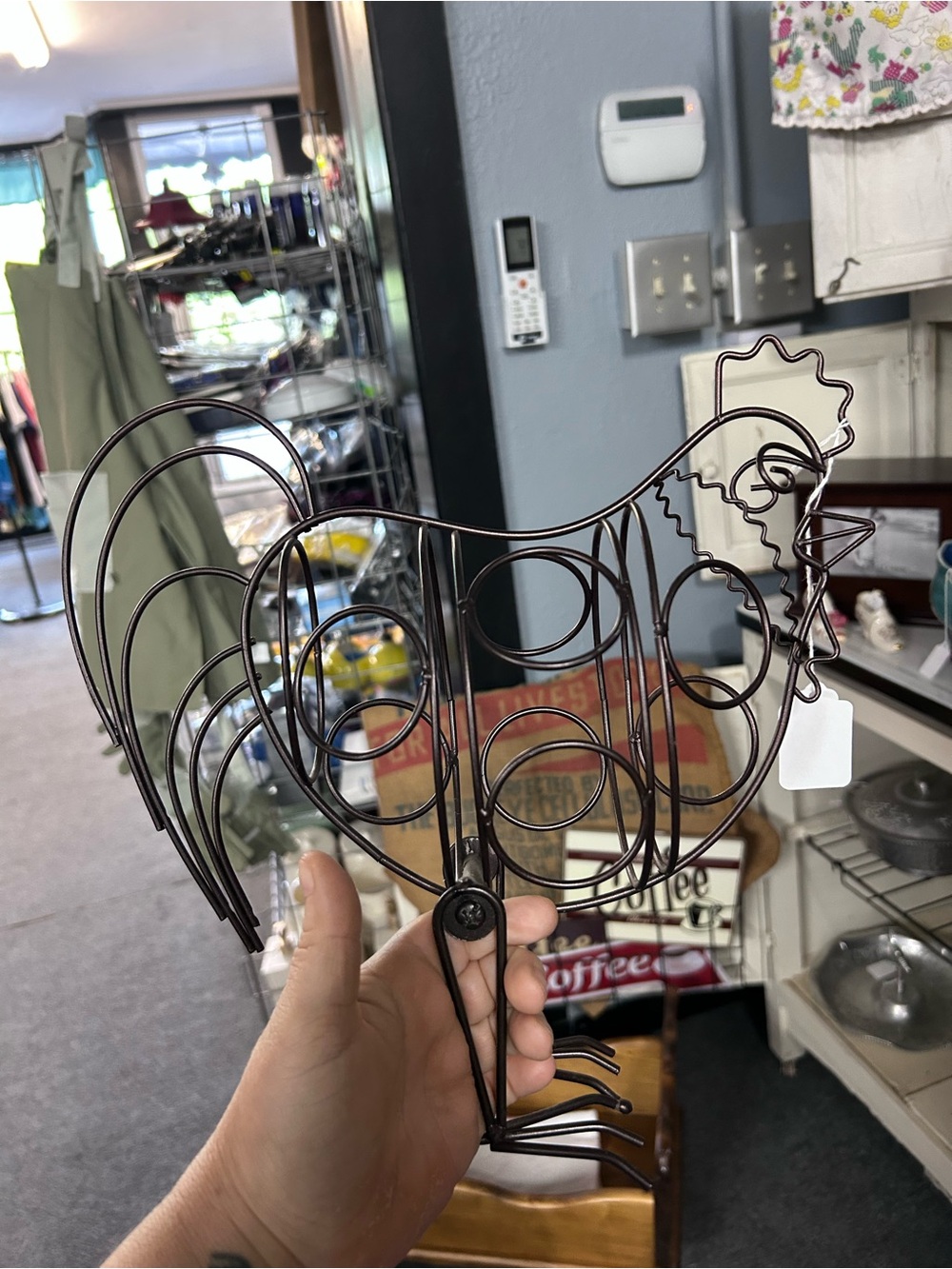 Metal Rooster - Brown